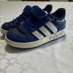Adidas Kids Blue and White Sneakers